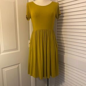 West Kei Olive Midi Dress- Size XS